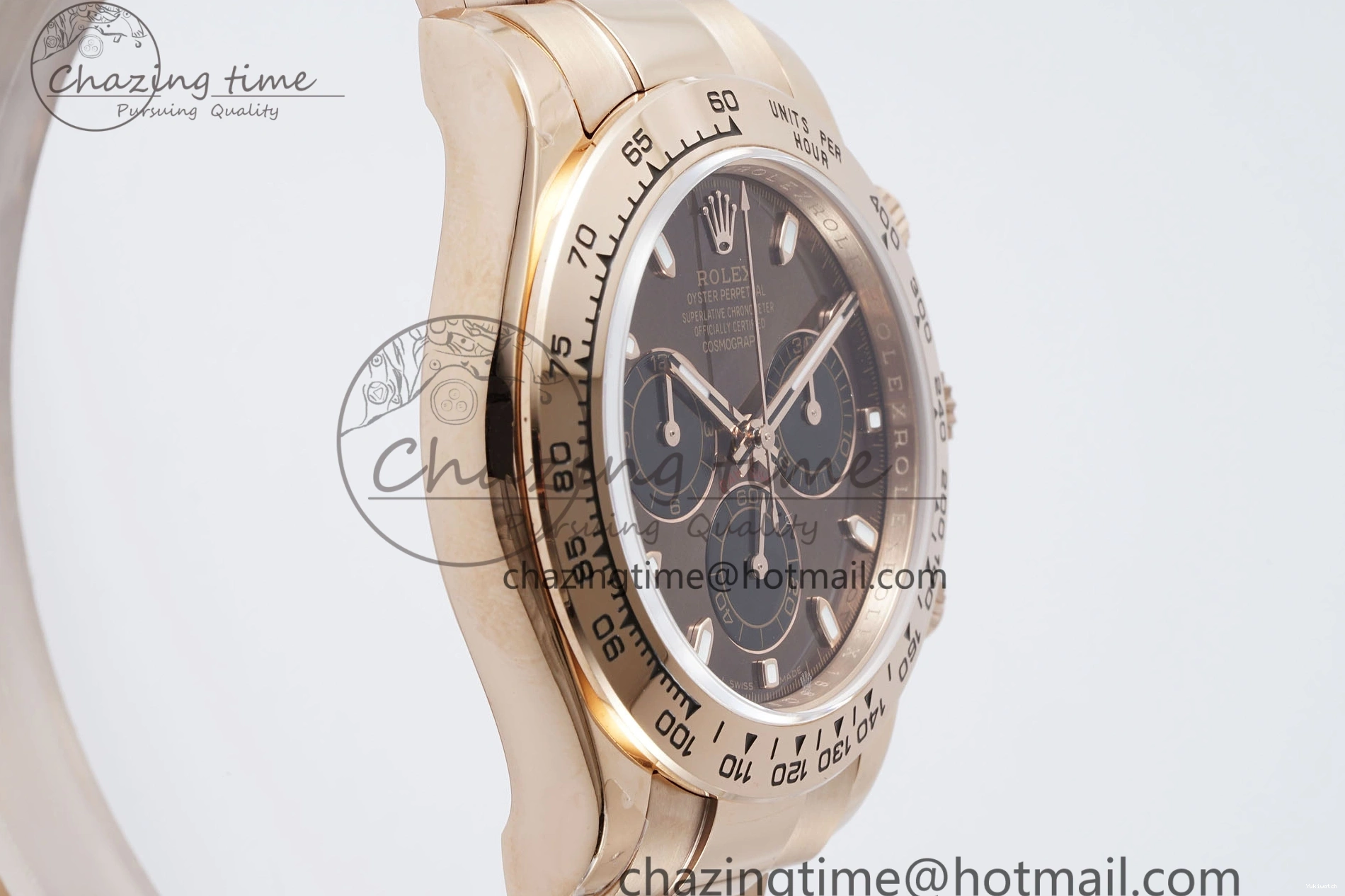 Dial SA4130 Best Edition QF Daytona on 116505 V2 Brown Bracelet RG 1:1 0324